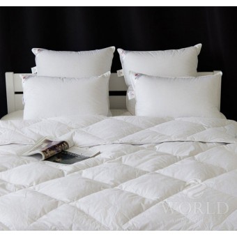 Одеяло     для сна 200х220  евро из тика      пухоперовая смесь    World of Belashoff