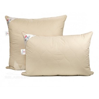 Подушка     для сна 50х70   из тика      шерсть верблюжья, силиконизированное волокно бежевая   World of Belashoff