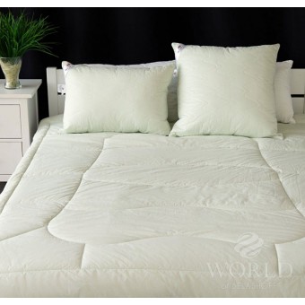 Подушка     для сна 50х70   из перкаля      эвкалиптовое волокно, силиконизированное волокно зеленая   World of Belashoff