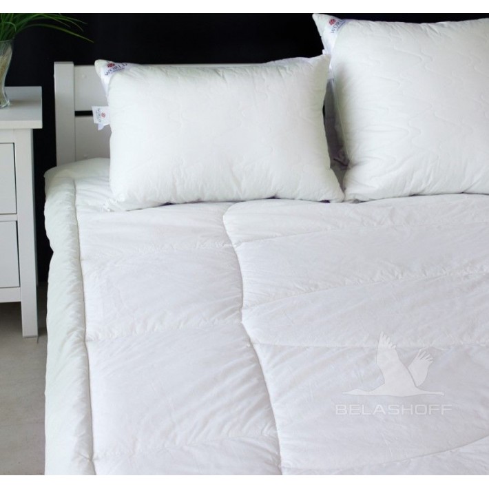 Одеяло для сна 140х205 1,5 спальное из сатина 300 г/м2 Хлопок, силиконизированное волокно World of Belashoff