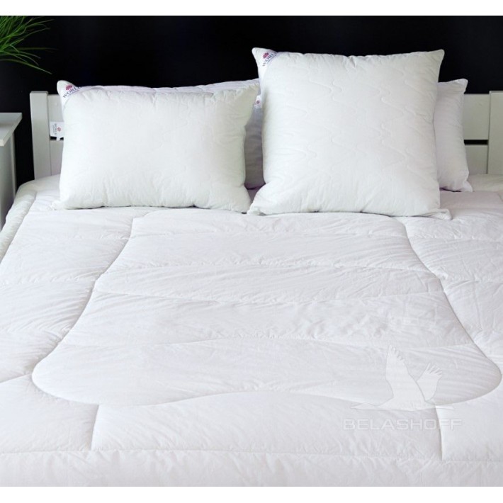 Одеяло для сна 140х205 1,5 спальное из сатина 300 г/м2 Хлопок, силиконизированное волокно World of Belashoff