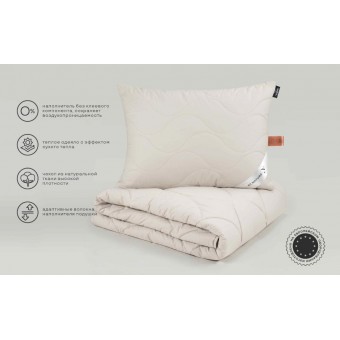 Подушка     для сна 50х70   из тика      FlexSoft Huvis, полиэстер, шерсть верблюжья    MOYЁ HOME