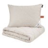 Подушка для сна 70х70 из тика FlexSoft Huvis, полиэстер, шерсть верблюжья MOYЁ HOME