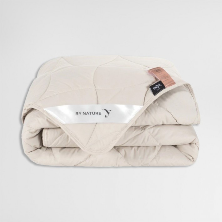 Одеяло для сна 140х205 1,5 спальное из тика 300 г/м2 шерсть верблюжья, силиконизированное волокно MOYЁ HOME