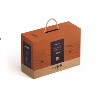 Одеяло     для сна 200х220  евро из тика  300 г/м2    шерсть верблюжья, силиконизированное волокно    MOYЁ HOME