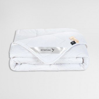 Одеяло     для сна 172х205  двуспальное из перкаля  300 г/м2    шерсть овечья, силиконизированное волокно    MOYЁ HOME  