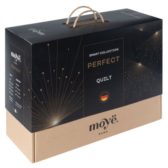 Одеяло для сна 200х220 евро из сатина 300 г/м2 силиконизированное волокно MOYЁ HOME