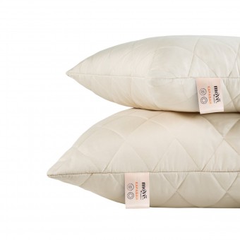 Подушка     для сна 70х70   из микрофибры      шерсть верблюжья, силиконизированное волокно бежевая   MOYЁ HOME