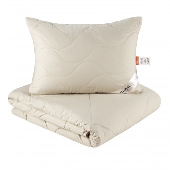 Одеяло     для сна 200х220  евро из тика  300 г/м2    Шерсть яка, силиконизированное волокно    MOYЁ HOME  