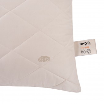 Подушка     для сна 70х70   из микрофибры      шерсть овечья, силиконизированное волокно бежевая   MOYЁ HOME