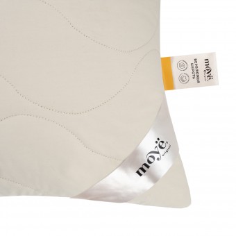 Подушка     для сна 70х70   из тика      шерсть верблюжья, силиконизированное волокно бежевая   MOYЁ HOME