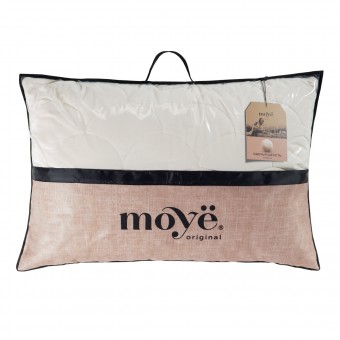 Подушка     для сна 50х70   из поликоттона      шерсть овечья, силиконизированное волокно бежевая   MOYЁ HOME