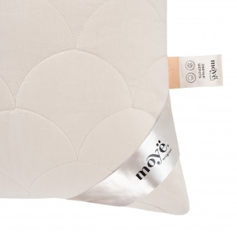 Подушка     для сна 70х70   из поликоттона      шерсть овечья, силиконизированное волокно бежевая   MOYЁ HOME