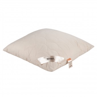 Подушка     для сна 70х70   из поликоттона      шерсть овечья, силиконизированное волокно бежевая   MOYЁ HOME
