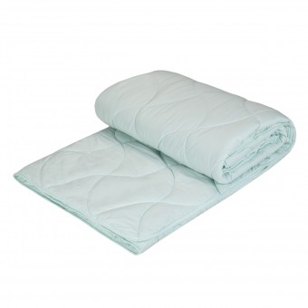 Одеяло     для сна 172х205  двуспальное из сатина  300 г/м2    бамбук, силиконизированное волокно    MOYЁ HOME