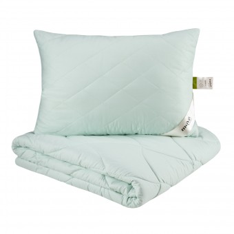 Одеяло     для сна 172х205  двуспальное из сатина  300 г/м2    бамбук, силиконизированное волокно    MOYЁ HOME