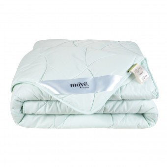 Одеяло     для сна 200х220  евро из сатина  300 г/м2    бамбук, силиконизированное волокно    MOYЁ HOME