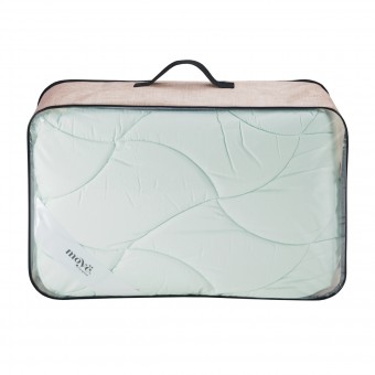 Одеяло     для сна 200х220  евро из сатина  300 г/м2    бамбук, силиконизированное волокно    MOYЁ HOME