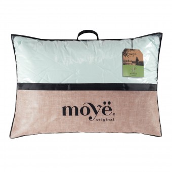 Подушка     для сна 50х70   из сатина      бамбук, силиконизированное волокно зеленая   MOYЁ HOME