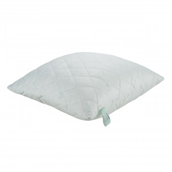 Подушка     для сна 70х70   из микрофибры      бамбук, силиконизированное волокно зеленая   MOYЁ HOME