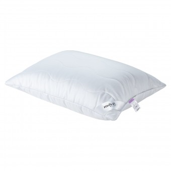 Подушка     для сна 50х70   из поликоттона      шелк, силиконизированное волокно белая   MOYЁ HOME