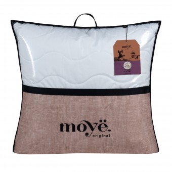 Подушка     для сна 70х70   из поликоттона      шелк, силиконизированное волокно белая   MOYЁ HOME