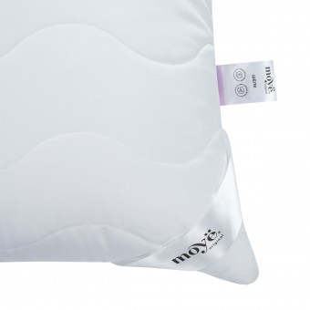 Подушка     для сна 70х70   из поликоттона      шелк, силиконизированное волокно белая   MOYЁ HOME