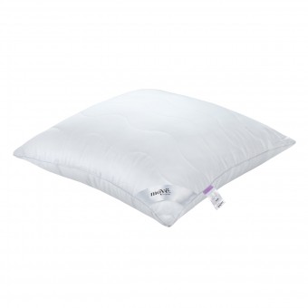 Подушка     для сна 70х70   из поликоттона      шелк, силиконизированное волокно белая   MOYЁ HOME