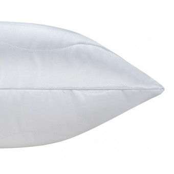 Подушка     для сна 70х70   из поликоттона      шелк, силиконизированное волокно белая   MOYЁ HOME