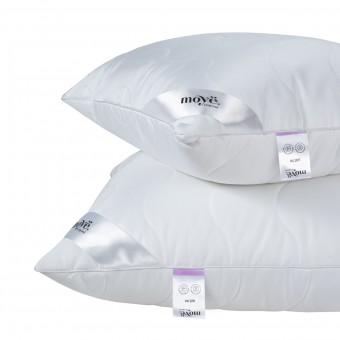 Подушка     для сна 70х70   из поликоттона      шелк, силиконизированное волокно белая   MOYЁ HOME