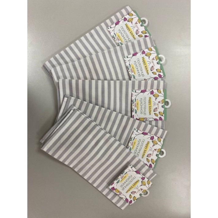 Полотенце из жаккарда Серый Вологодский Текстильный Комбинат