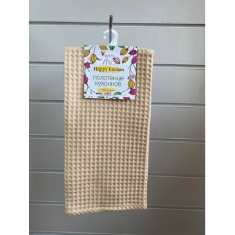 Полотенце         вафельное       Бежевый   Вологодский Текстильный Комбинат