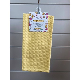 Полотенце         вафельное       Желтый   Вологодский Текстильный Комбинат
