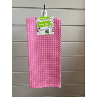 Полотенце         вафельное       Розовый   Вологодский Текстильный Комбинат