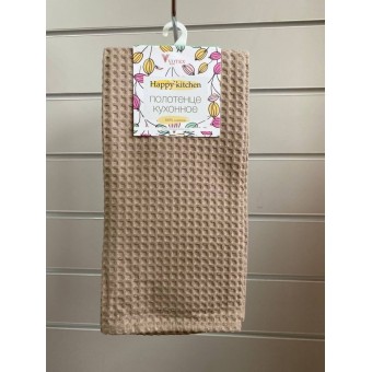 Полотенце         вафельное       Коричневый   Вологодский Текстильный Комбинат