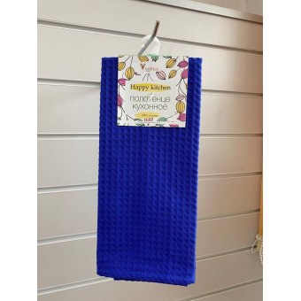 Полотенце         вафельное       Синий   Вологодский Текстильный Комбинат