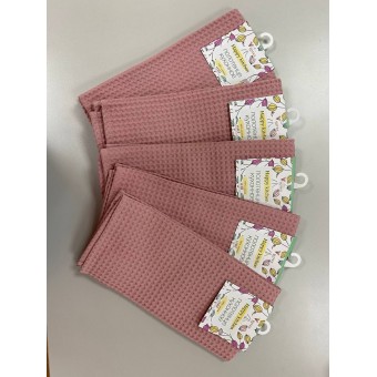 Полотенце         вафельное       Розовый   Вологодский Текстильный Комбинат