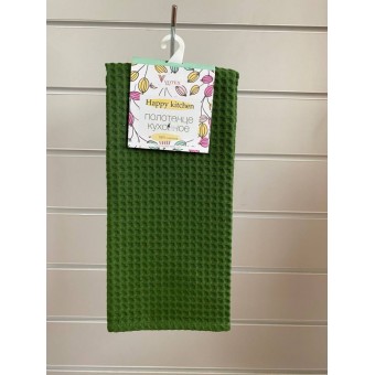 Полотенце         вафельное       Зеленый   Вологодский Текстильный Комбинат