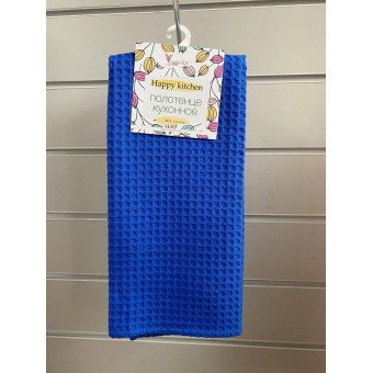 Полотенце         вафельное       Синий   Вологодский Текстильный Комбинат