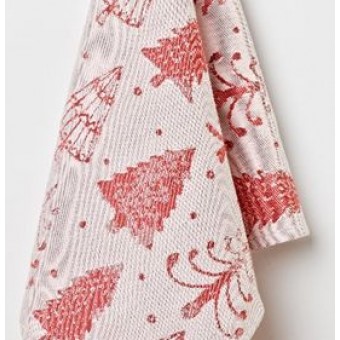 Полотенце         из жаккарда       Красный   Вологодский Текстильный Комбинат