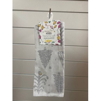 Полотенце         из жаккарда       Серый   Вологодский Текстильный Комбинат