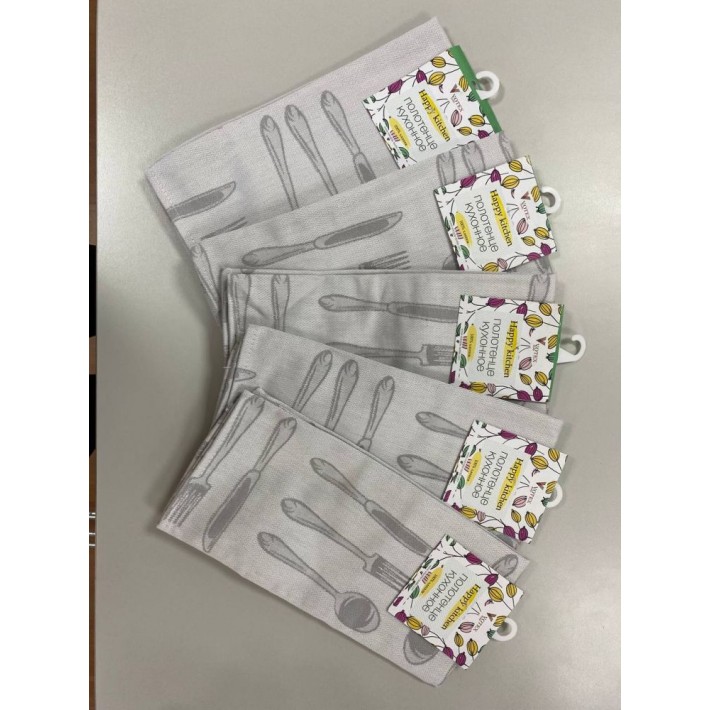 Полотенце из жаккарда Серый Вологодский Текстильный Комбинат