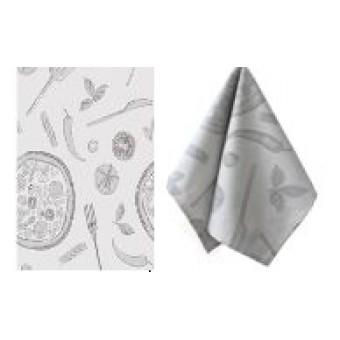 Полотенце         из жаккарда       Серый   Вологодский Текстильный Комбинат