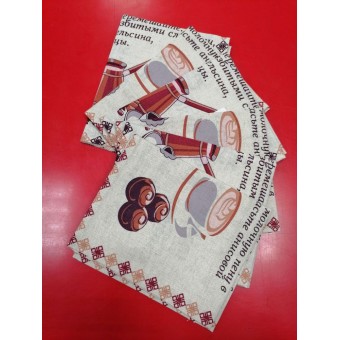 Полотенце         из полульна       Серый   Василиса