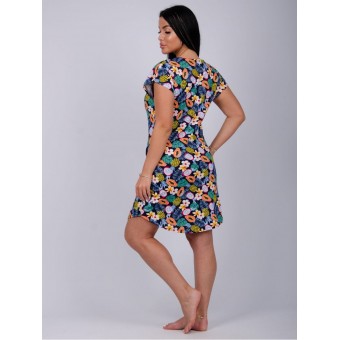 Туника  женская       из кулирки     с коротким рукавом    Фрукты