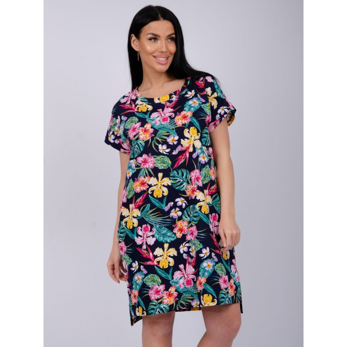 Туника женская из кулирки с коротким рукавом