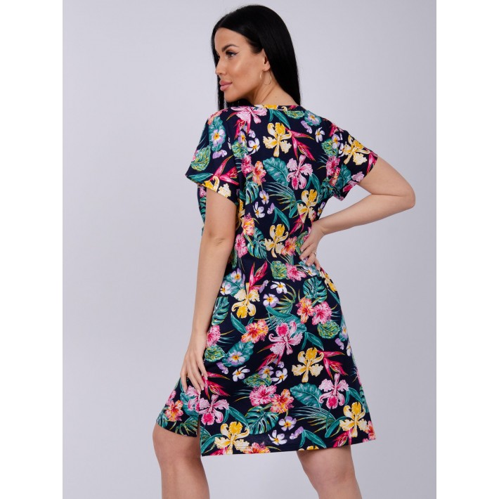 Туника женская из кулирки с коротким рукавом