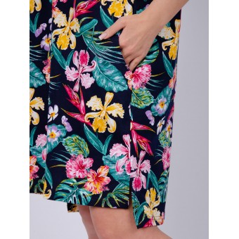 Туника  женская       из кулирки     с коротким рукавом       