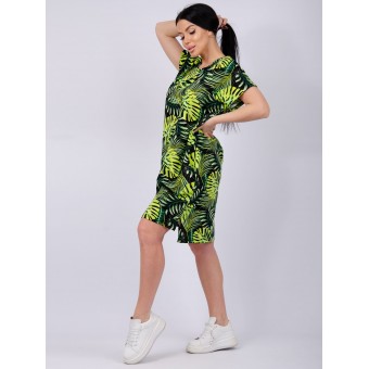 Туника  женская       из кулирки     с коротким рукавом       