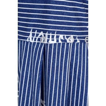 Платье  женское       из кулирки     с коротким рукавом  синее  Надписи